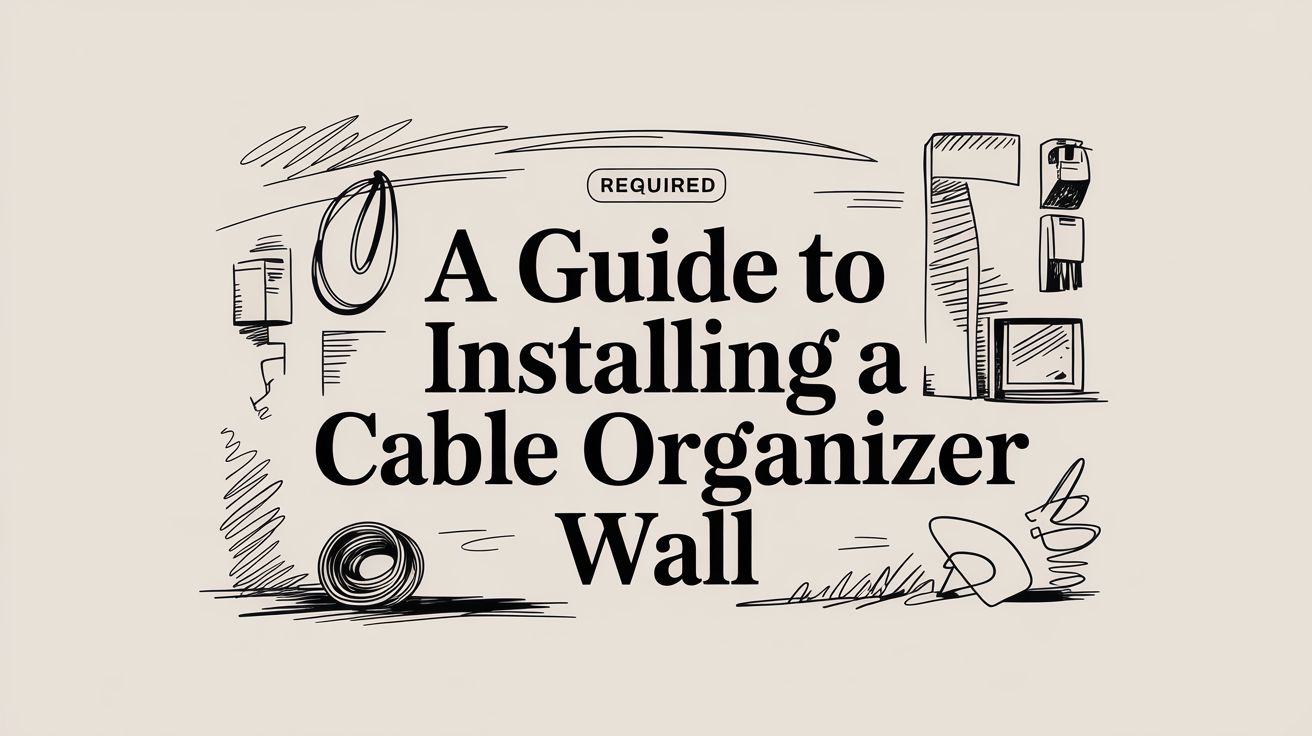 A Guide to Installing a Cable Organizer Wall