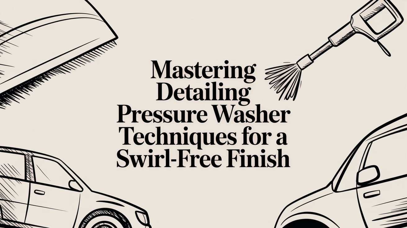 Mastering detailing pressure washer techniques for a swirl-free finish
