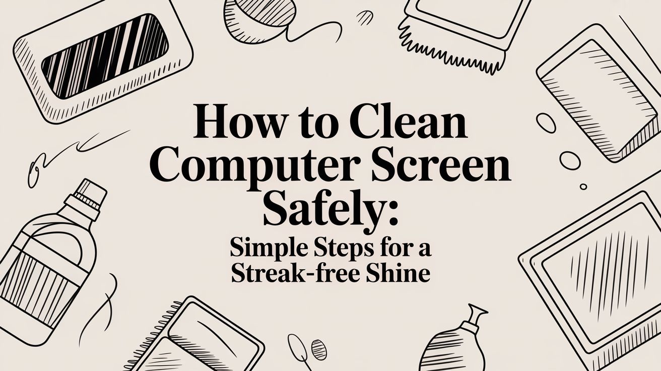 How to Clean Computer Screen Safely: Simple Steps for a Streak-Free Shine