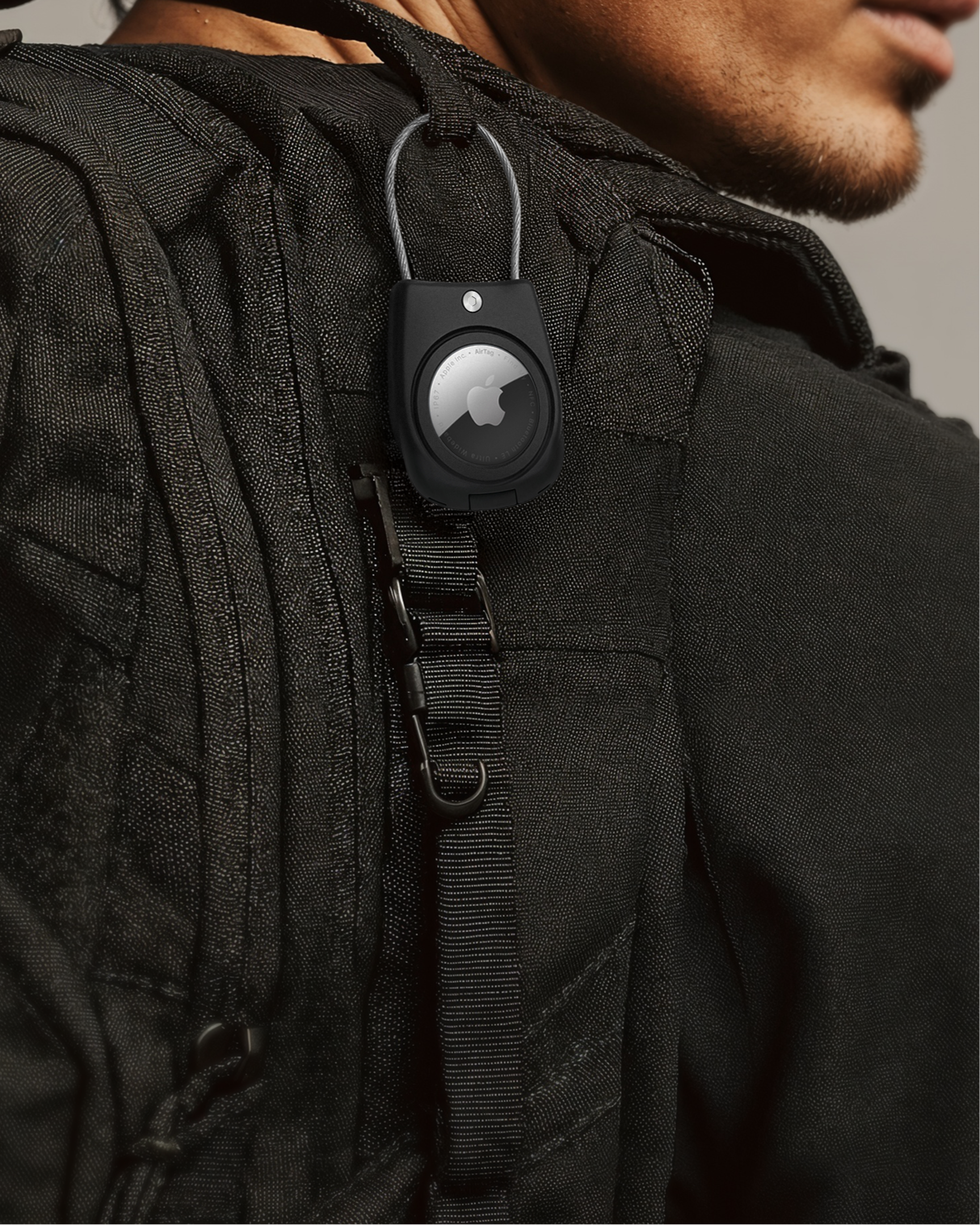 Secure Apple AirTag Holder – (4 Pack) Black - EVEO TV