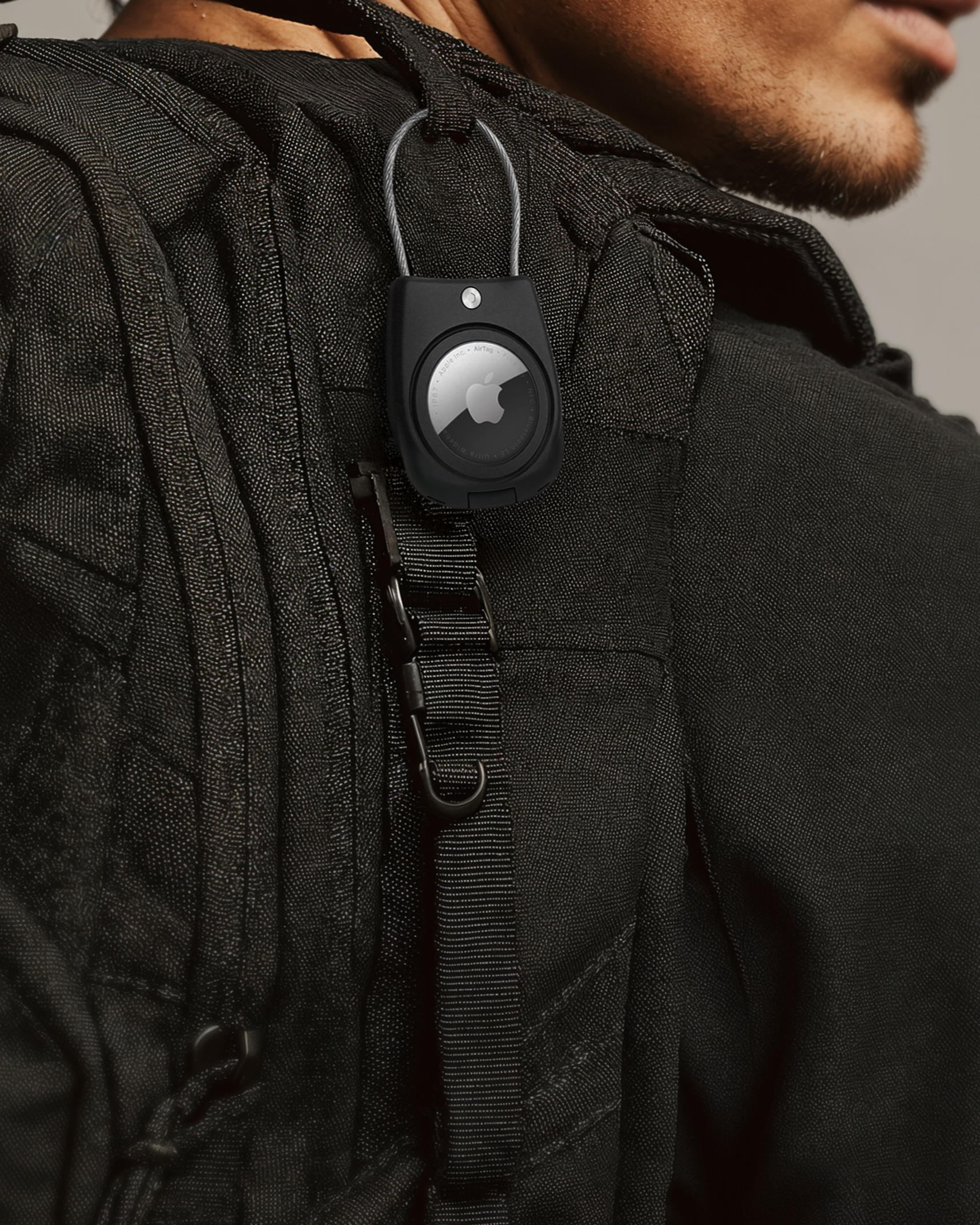 Secure Apple AirTag Holder – (4 Pack) Black - EVEO TV