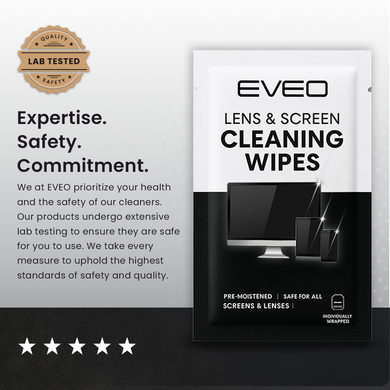 Electronic Wipes - Pack of 150