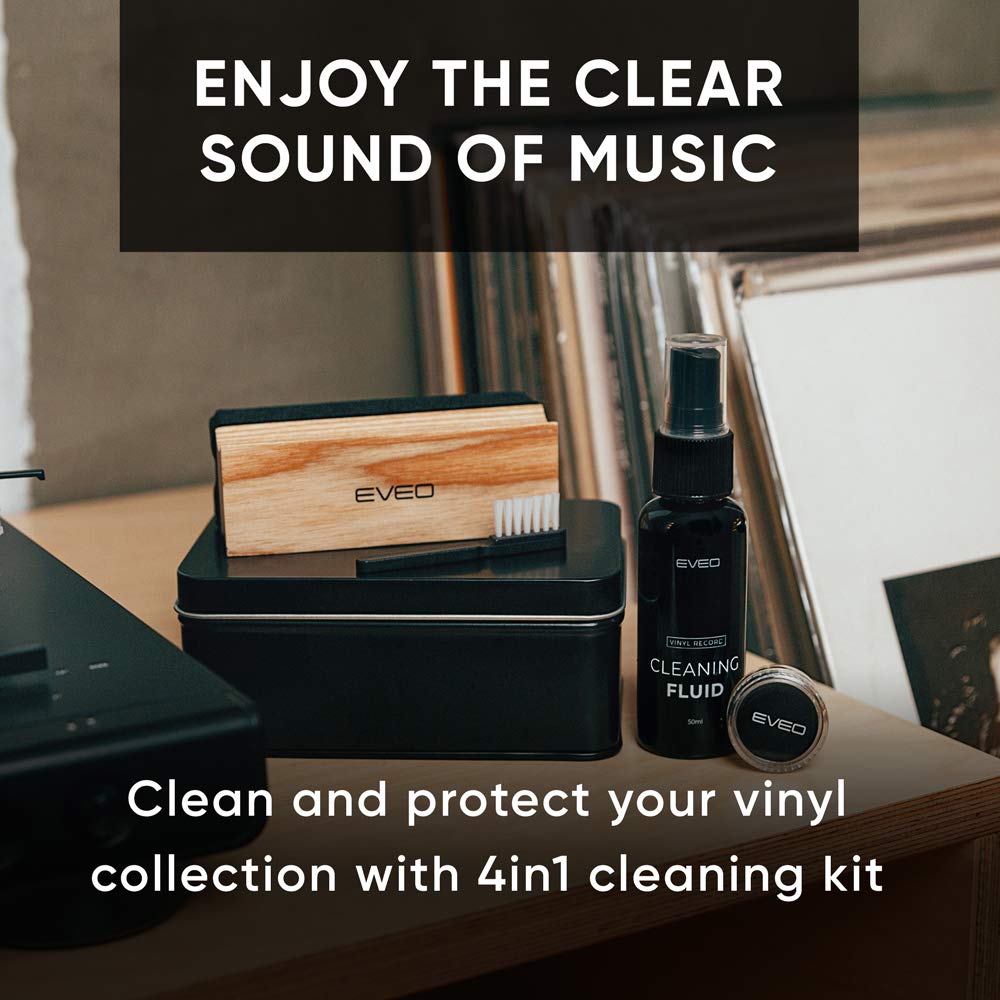 4-in-1 Premium Vinyl Record Cleaning Kit - EVEO TV