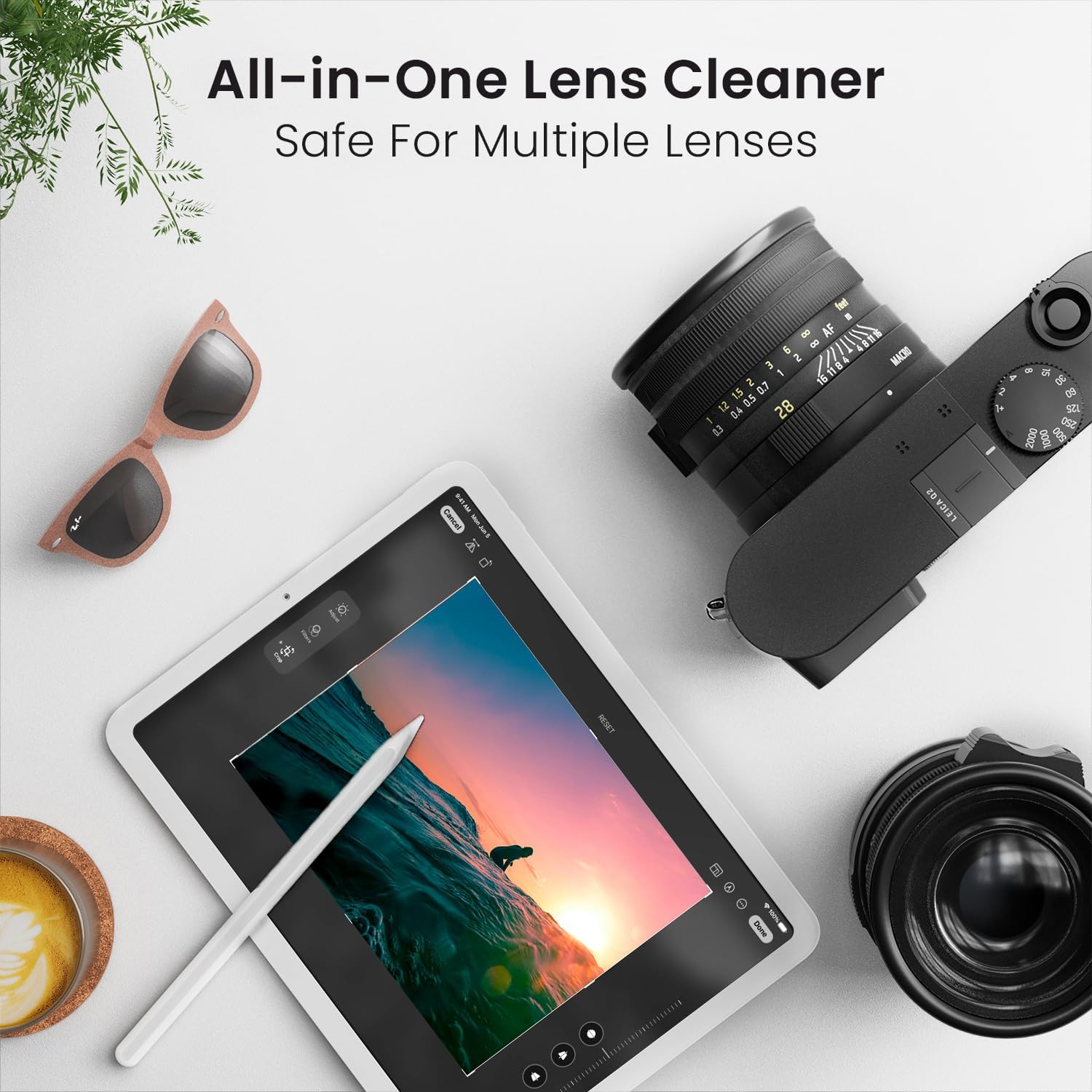 Eyeglass Cleaner Spray - Glasses Cleaner No Streaks Technology & Microfiber Cleaning Cloth - 2 fl.oz - EVEO TV