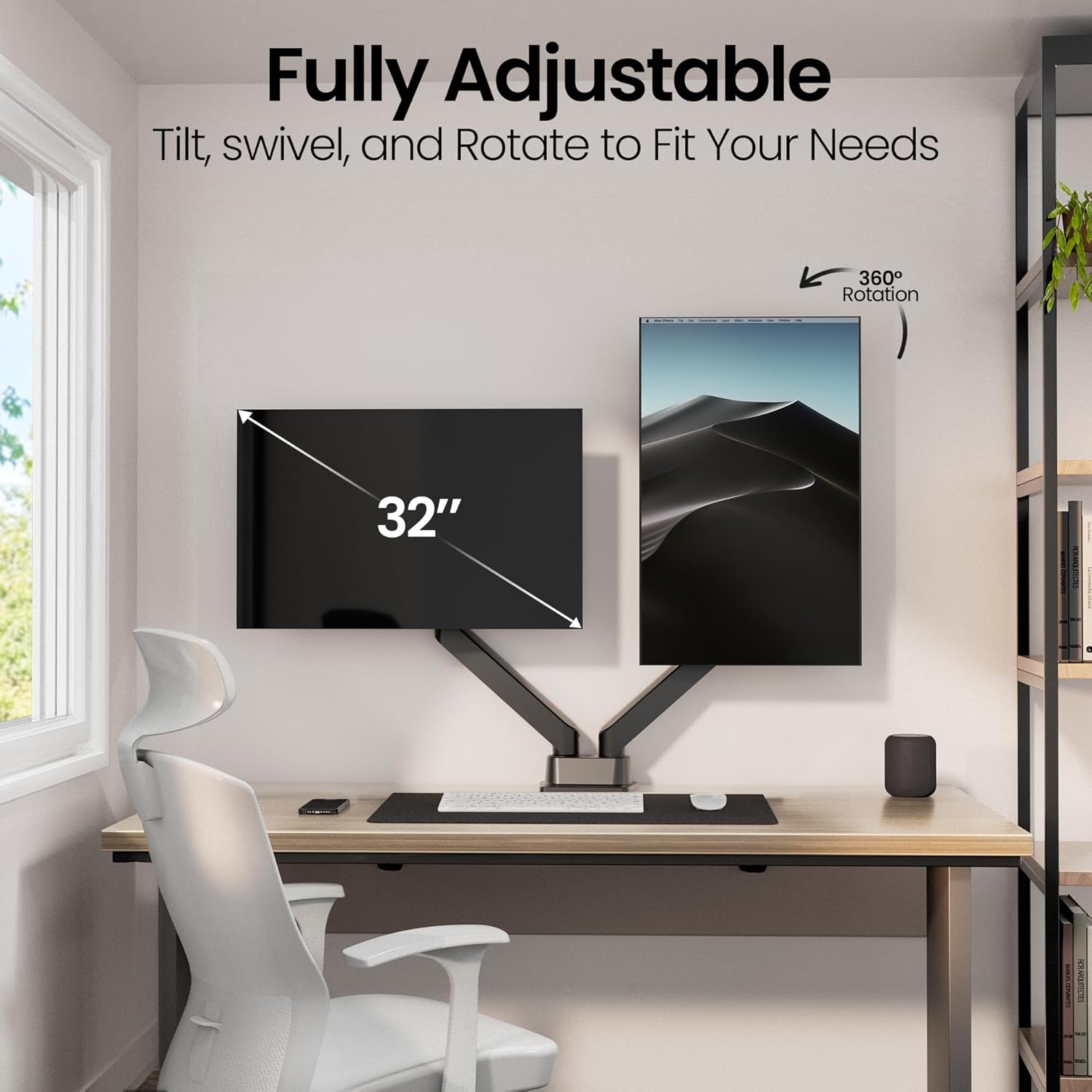 Premium Dual Monitor Mount - EVEO TV