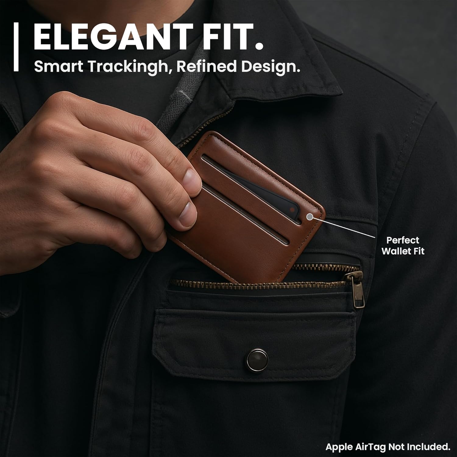 Apple AirTag Wallet Holder – (2 Pack) - Blue & Pink - EVEO TV