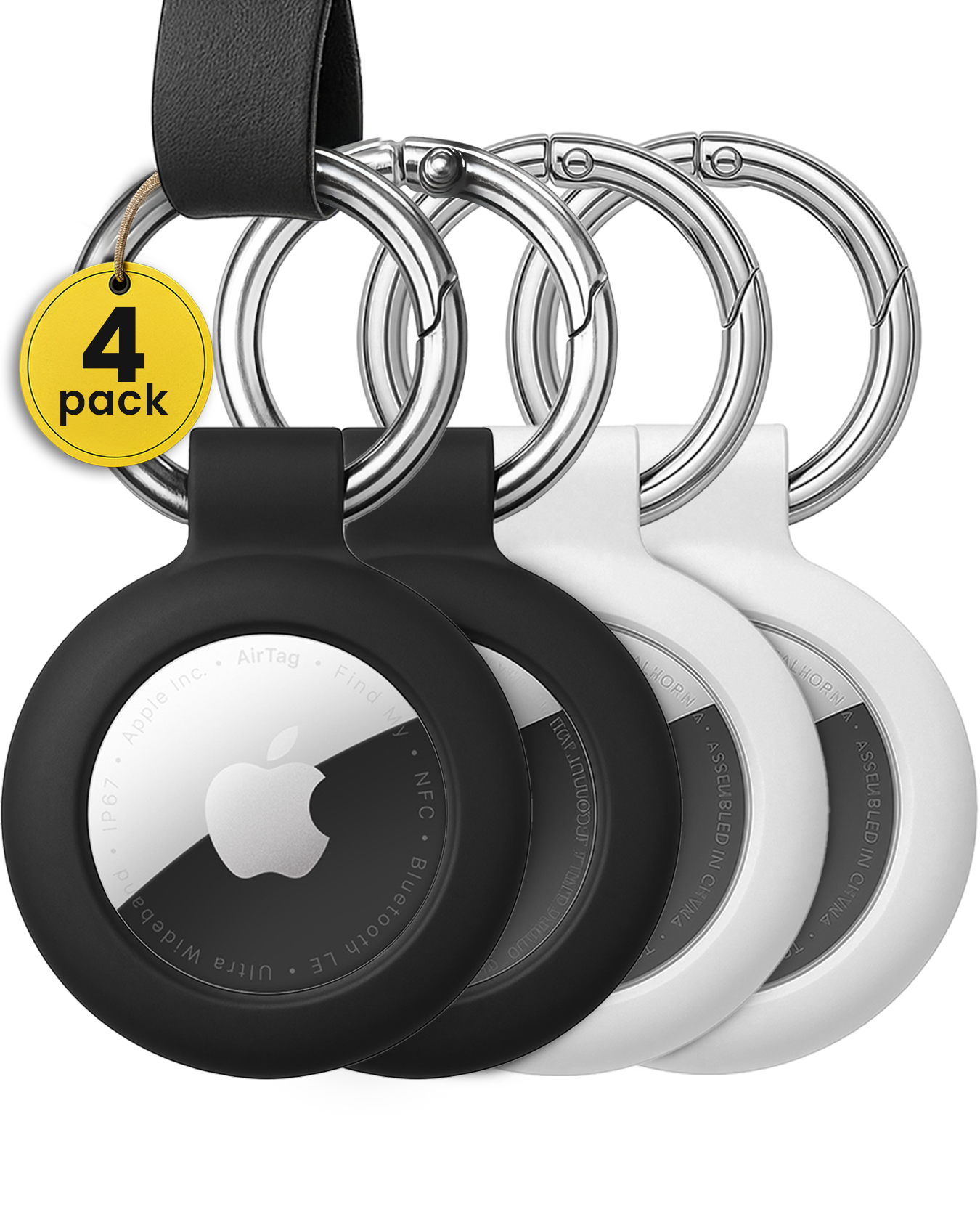 Apple AirTag Holder – (4 Pack) - Version B - EVEO TV