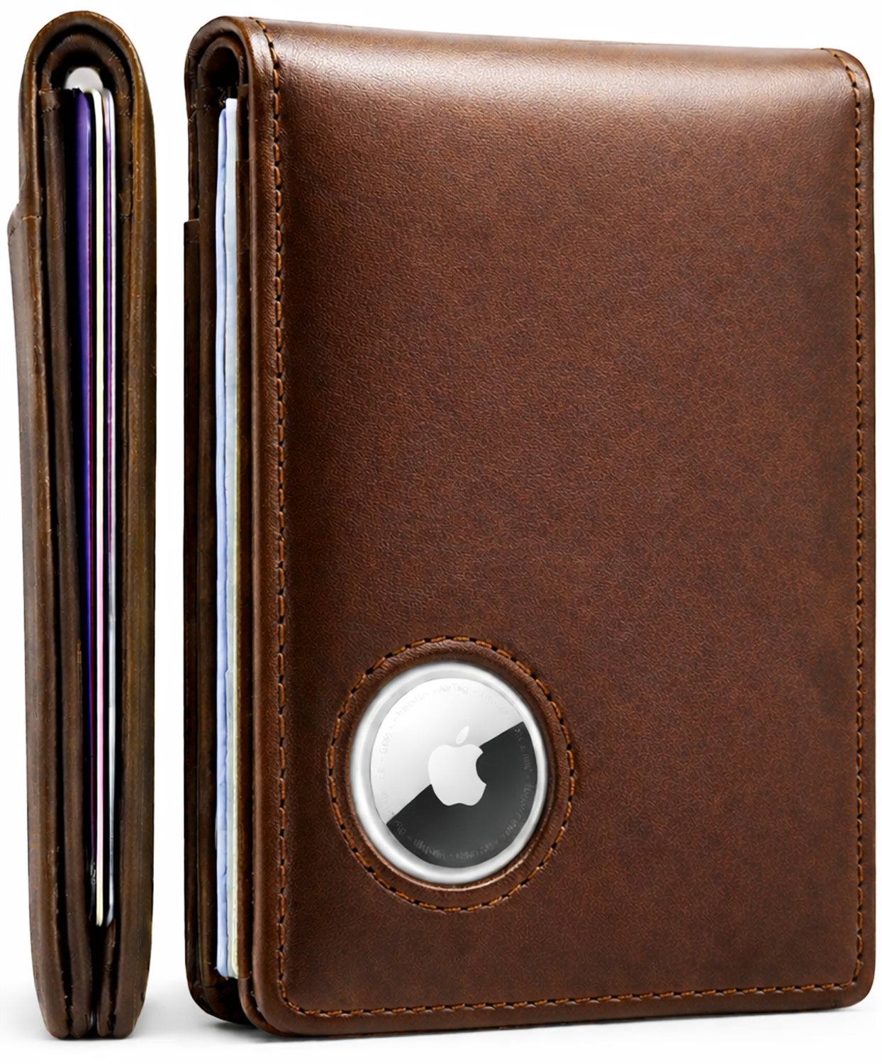 Apple AirTag Wallet - Genuine Leather - EVEO TV