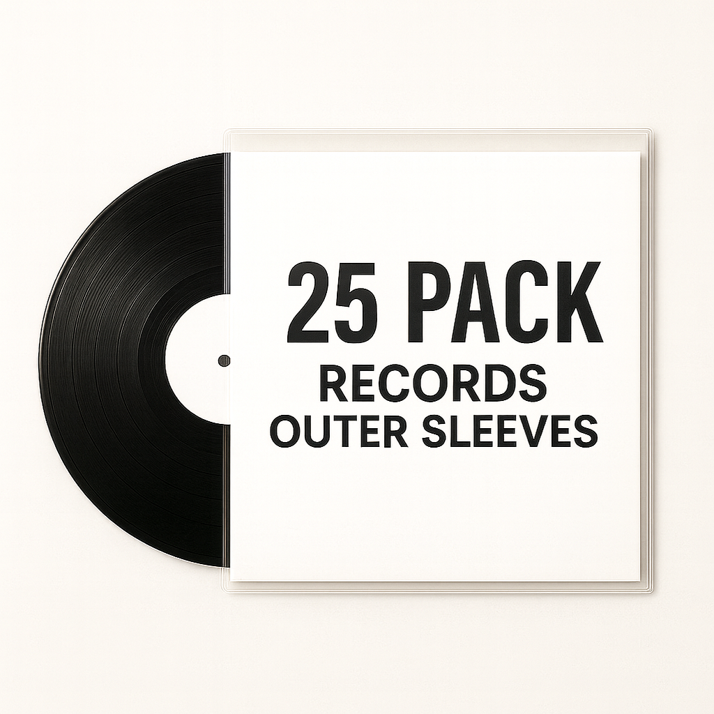 12" UltraClear Vinyl Record Outer Sleeves - Archival Quality (25-200 Packs) - EVEO TV