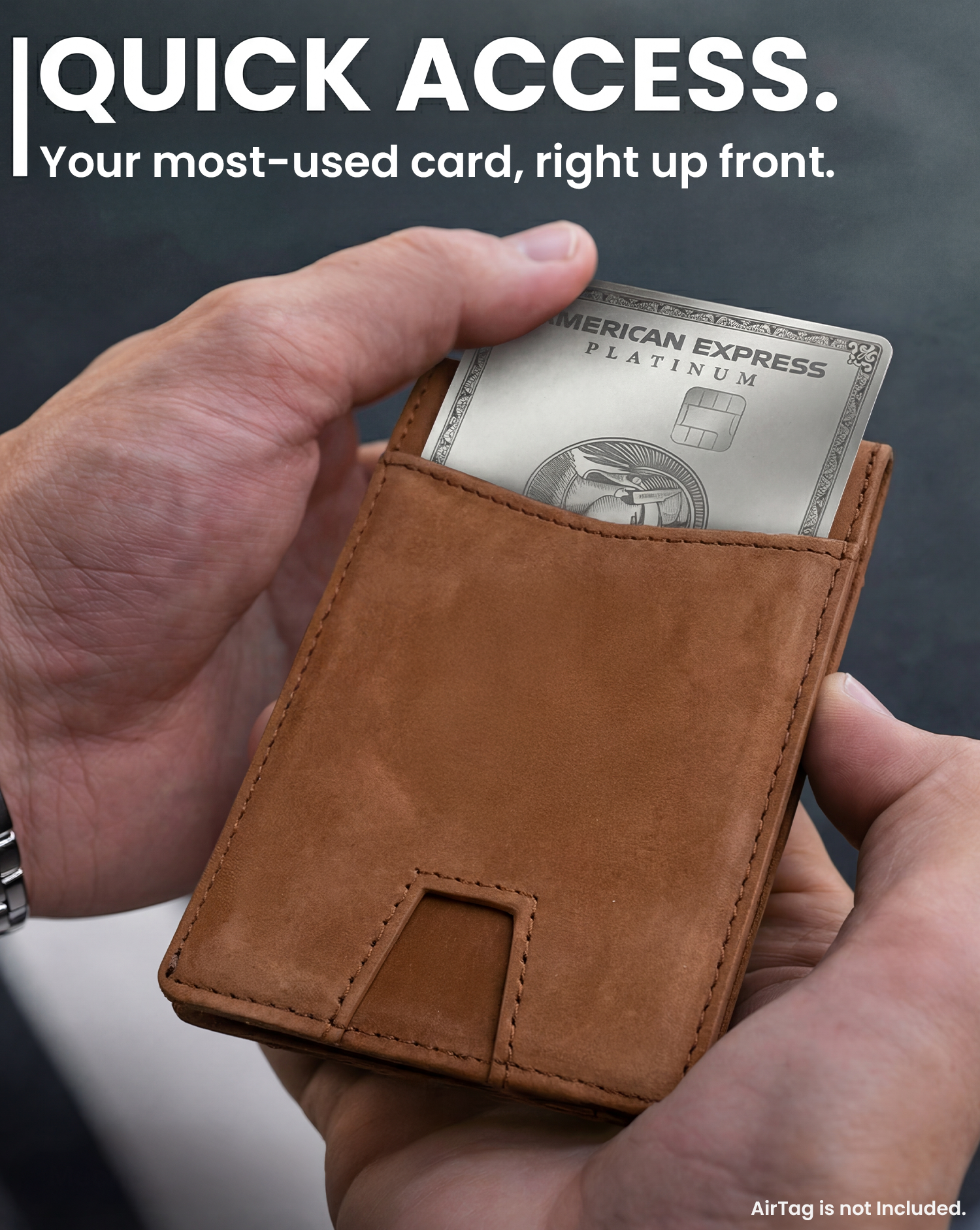 Apple AirTag Wallet - Genuine Leather - EVEO TV