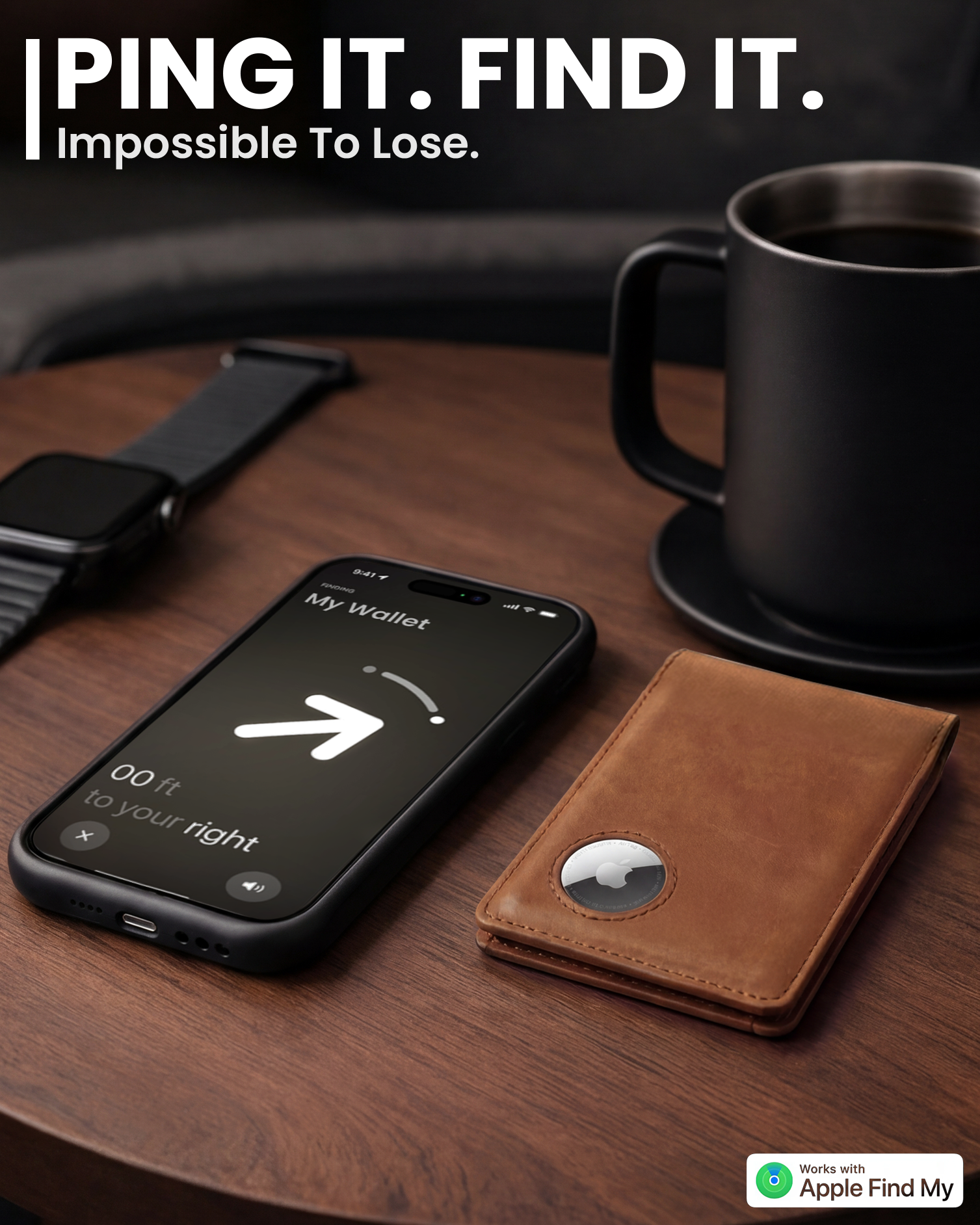 Apple AirTag Wallet - Genuine Leather - EVEO TV