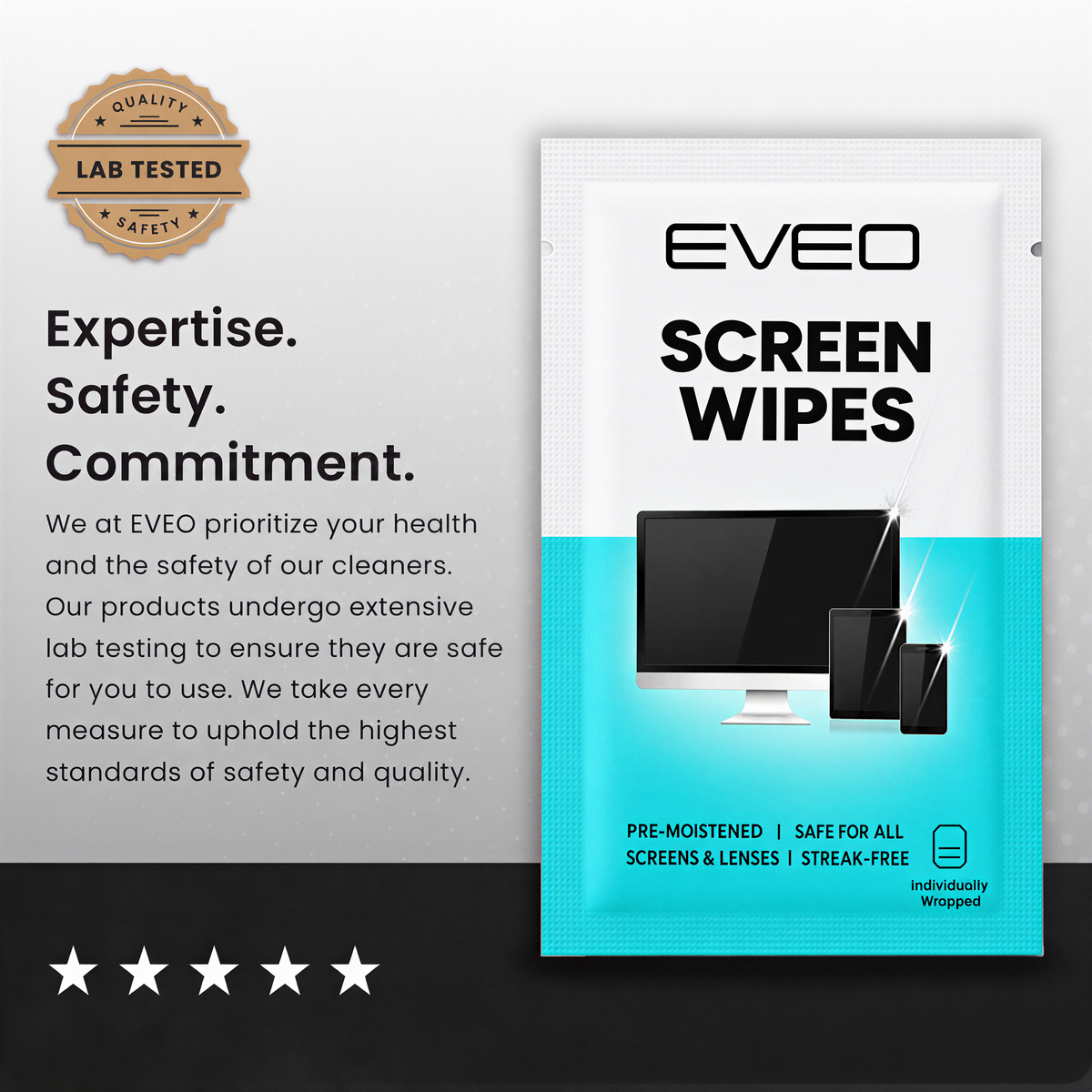 Individual Screen Wipes