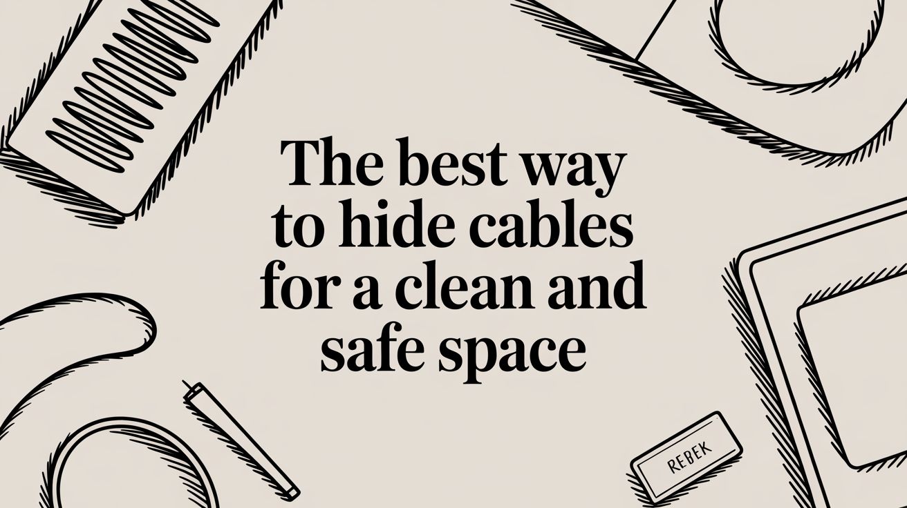 The Best Way to Hide Cables for a Clean and Safe Space