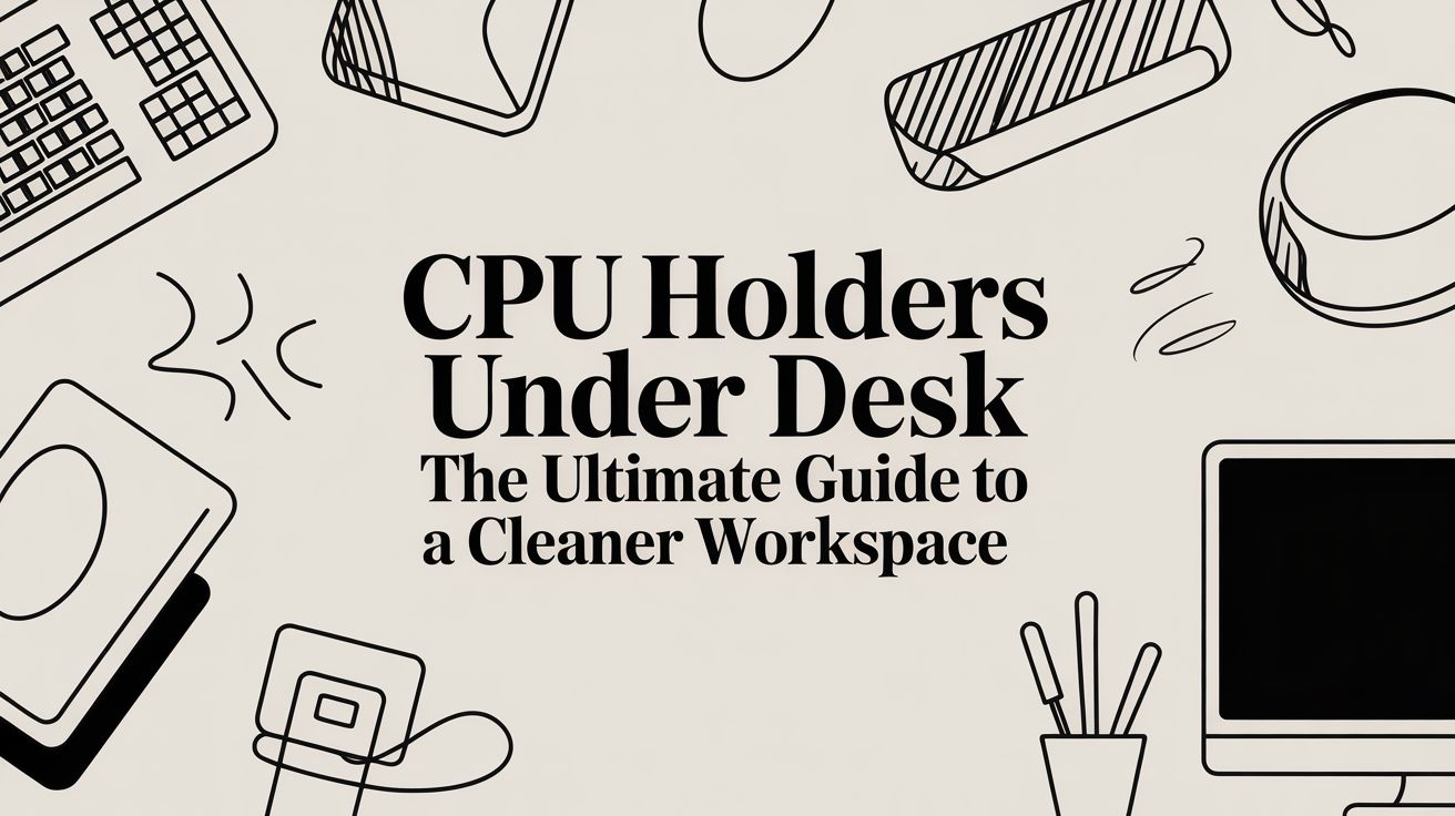 CPU Holders Under Desk The Ultimate Guide to a Cleaner Workspace