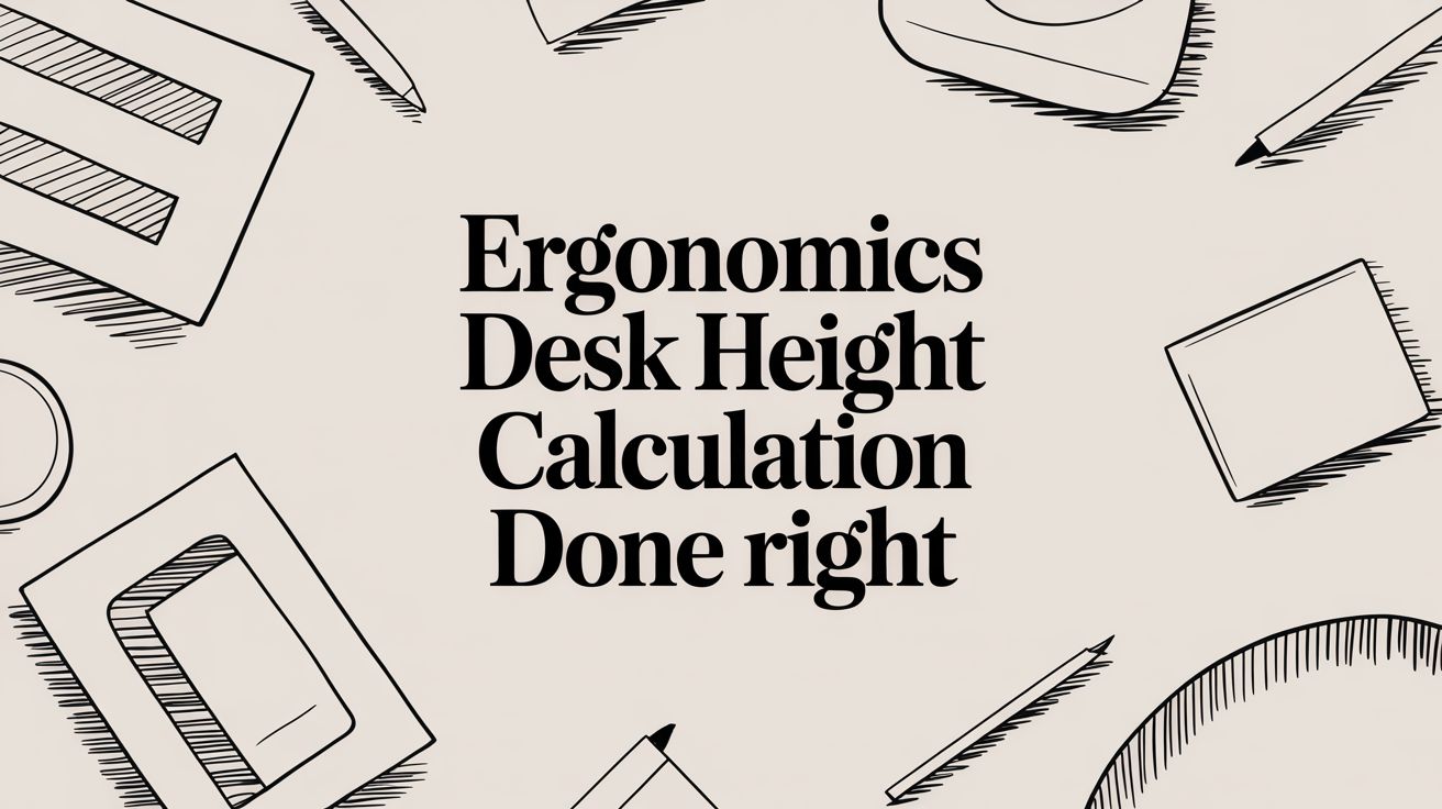 Ergonomics Desk Height Calculation Done Right