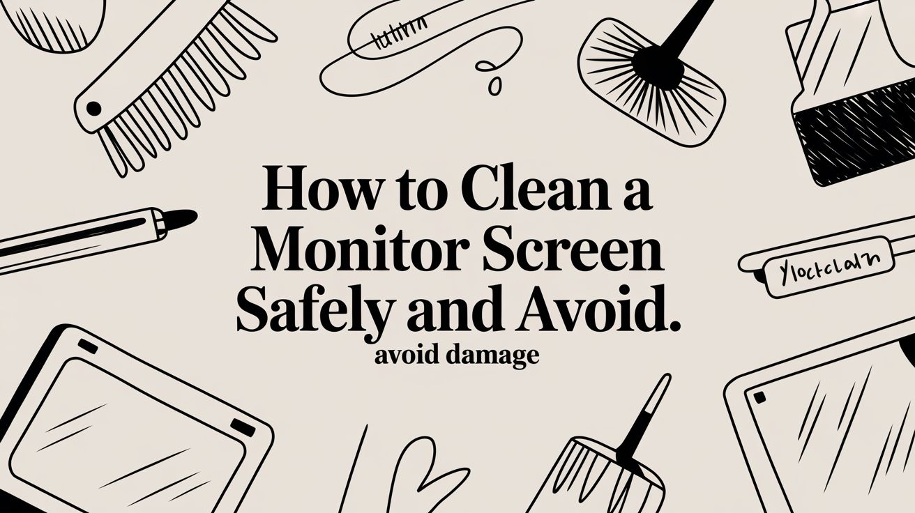 How to Clean a Monitor Screen Safely and Avoid Damage