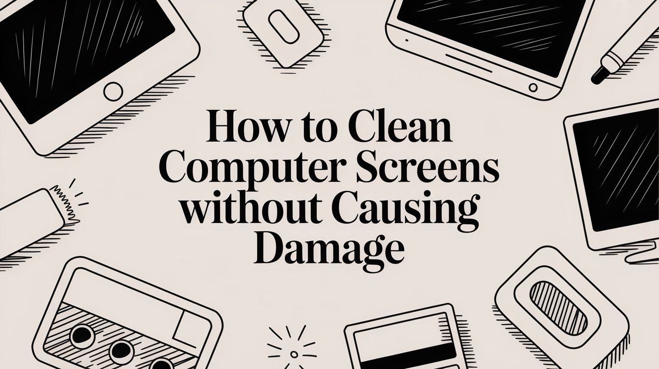 How to Clean Computer Screens Without Causing Damage