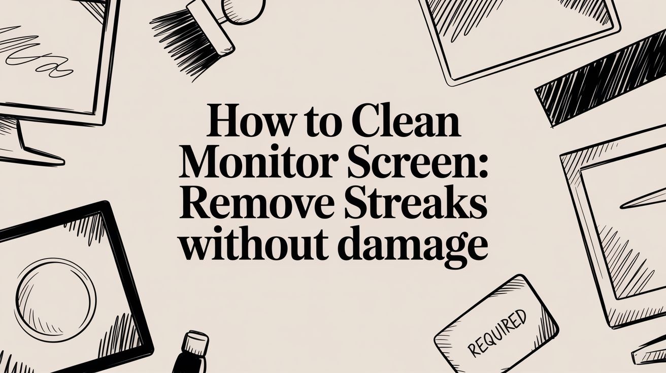 How to clean monitor screen: Remove streaks without damage