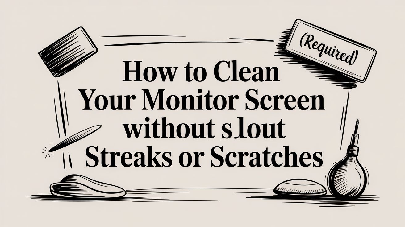 Clean Monitor How to Clean Your Monitor Screen Without Streaks or Scratches – EVEO TV