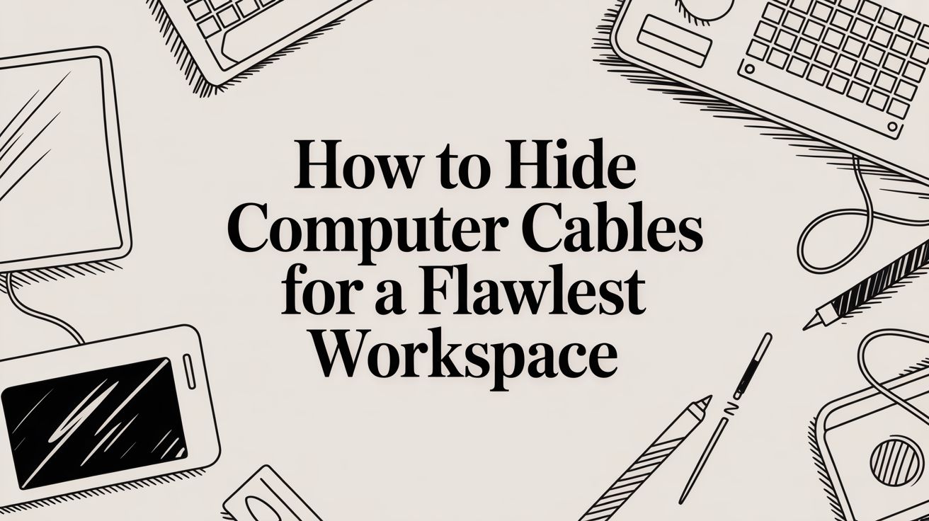 How to Hide Computer Cables for a Flawless Workspace