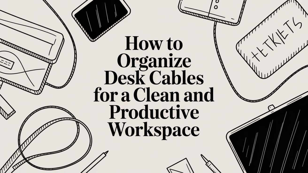 How to Organize Desk Cables for a Clean and Productive Workspace