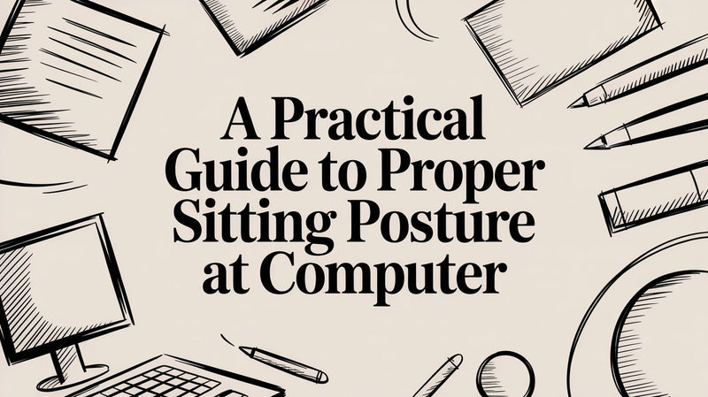 Propper Computer Posture Proper Sitting Posture at a Computer: Chair, Desk, and Screen – EVEO TV