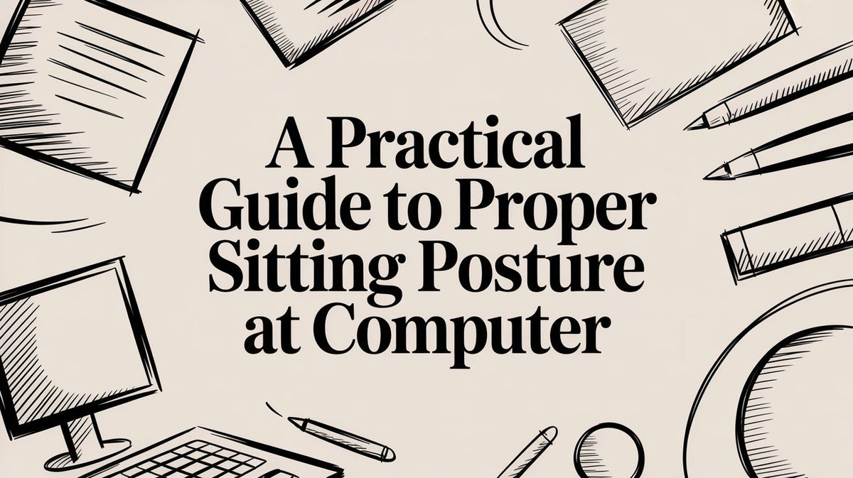 Proper Sitting Posture at a Computer: Chair, Desk, and Screen – EVEO TV