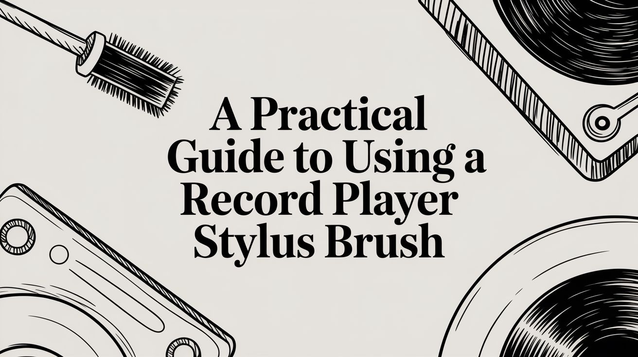 A Practical Guide to Using a Record Player Stylus Brush