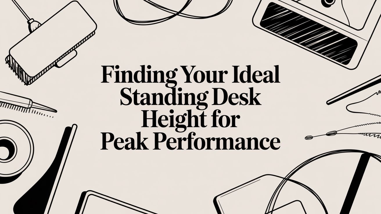 Finding Your Ideal Standing Desk Height for Peak Performance