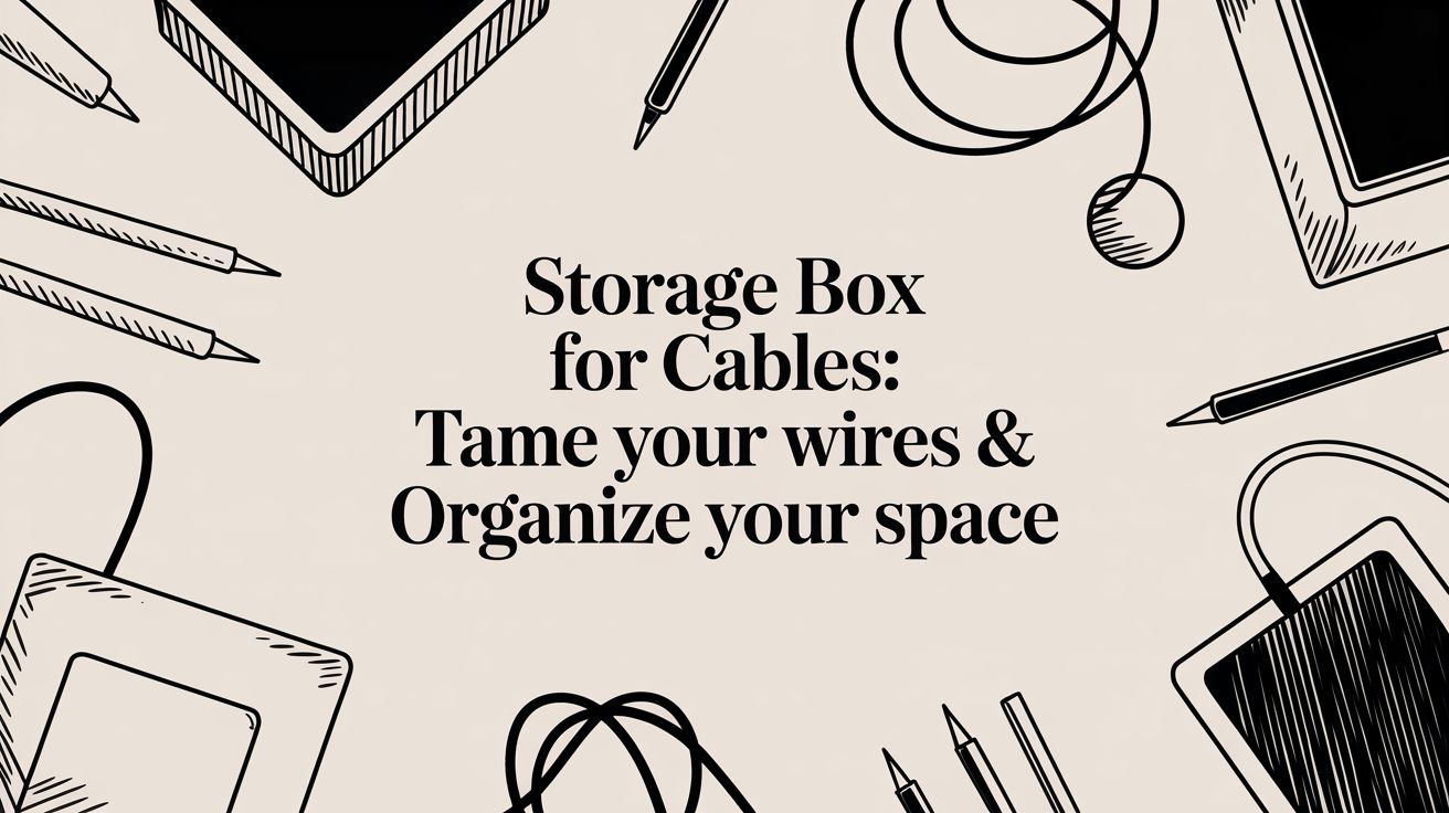 Storage Box for Cables: Tame Your Wires & Organize Your Space – EVEO TV