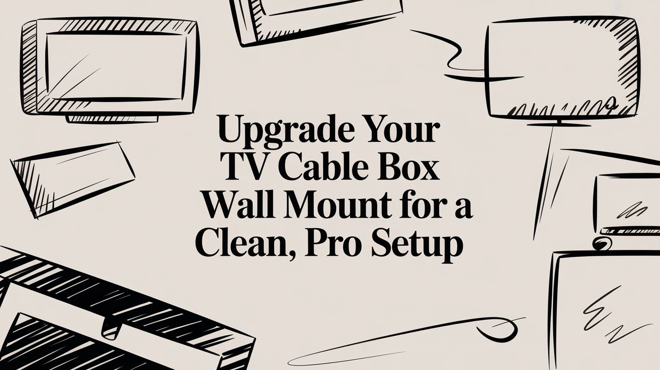 Upgrade Your tv cable box wall mount for a Clean, Pro Setup