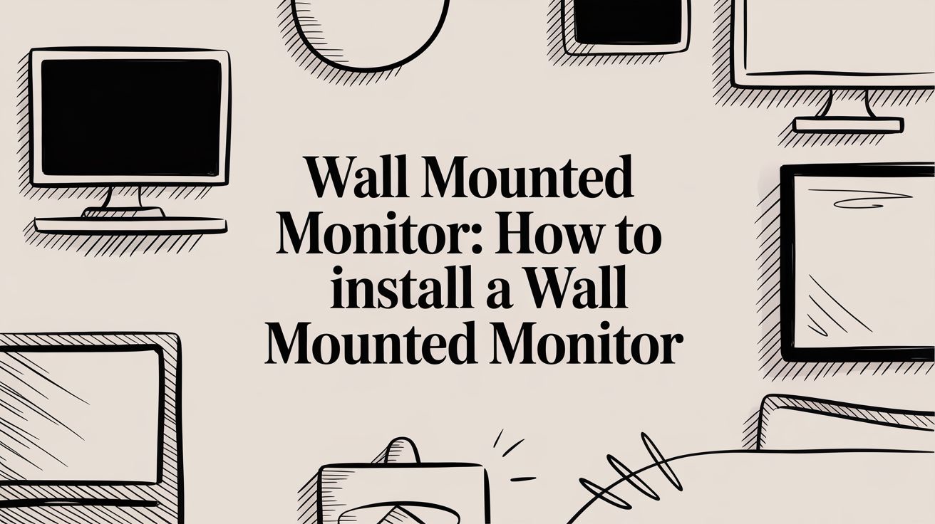 Wall Mounted Monitor: How to Install a wall mounted monitor – EVEO TV