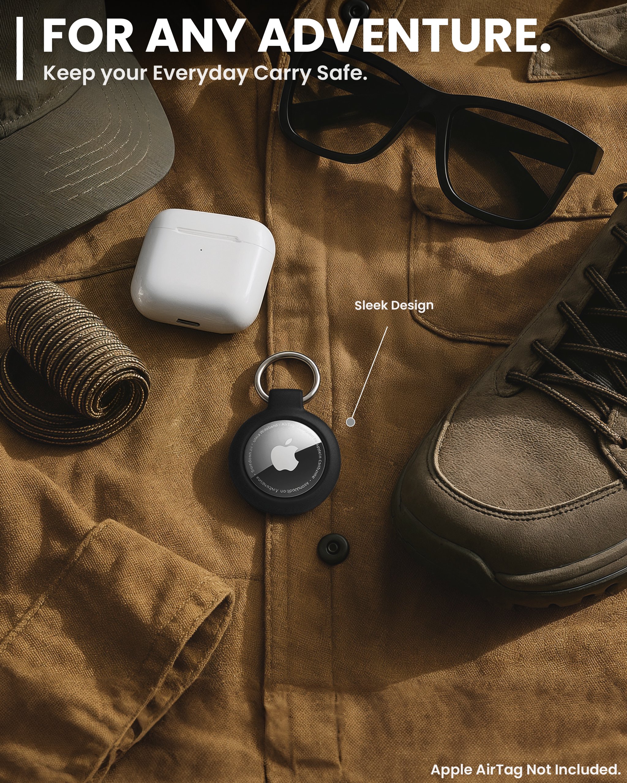 Apple AirTag Holder – (4 Pack) - Version C - EVEO TV