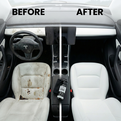 Tesla Interior Cleaner Spray Kit 16 oz | Safe Cleaner for White & Black Vegan Leather