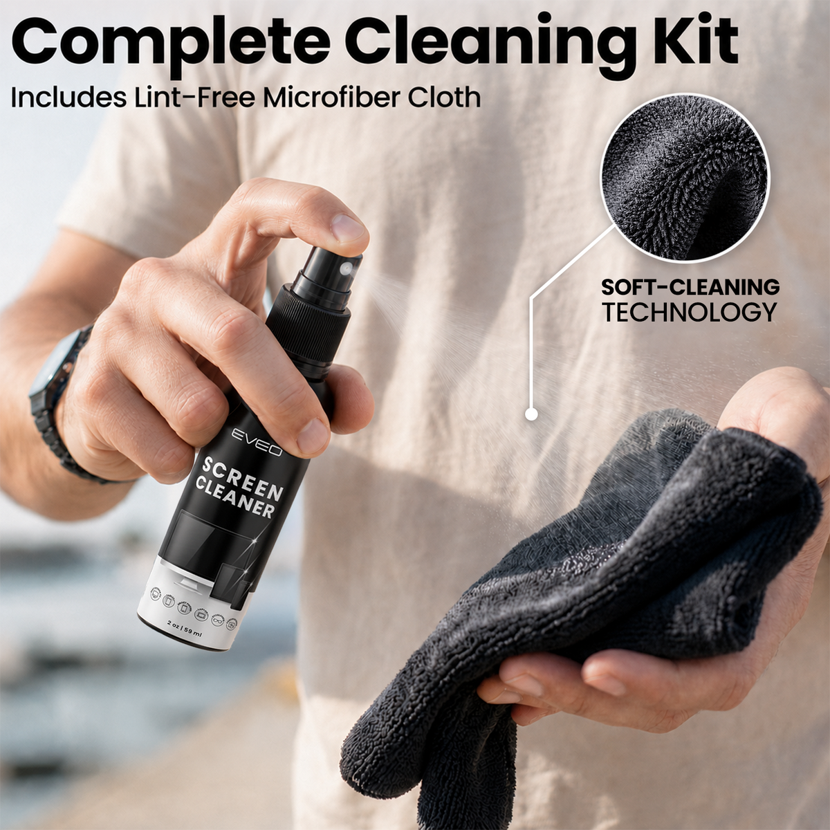 Precision Screen Cleaner 2-in-1