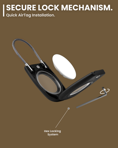 Secure Apple AirTag Holder – (4 Pack) Black - EVEO TV