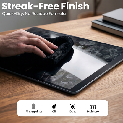 StreakShield™ Screen Cleaner Spray - Microfiber Cloth Included