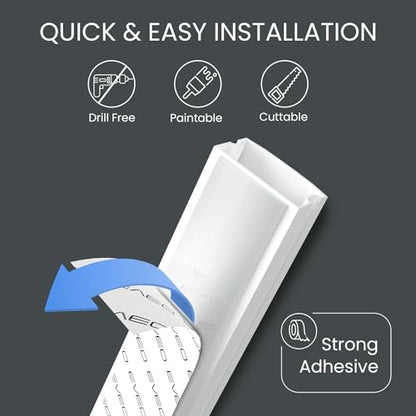 153" Cord Hider Kit - EVEO TV