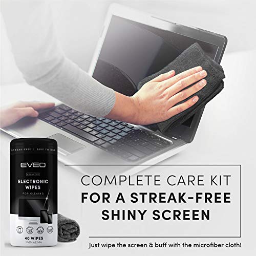 Electronics Wipes Screen Cleaner - Packs of 40 - EVEO TV