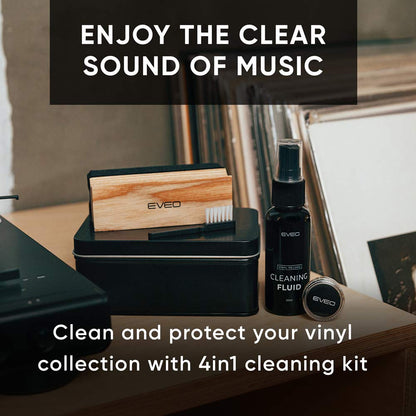 4-in-1 Premium Vinyl Record Cleaning Kit - EVEO TV