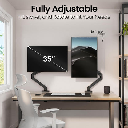 Single Monitor Arm Desk Mount - EVEO TV