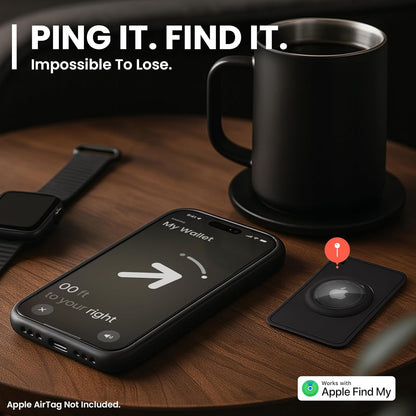 Apple AirTag Wallet Holder – (2 Pack) - Blue & Pink - EVEO TV