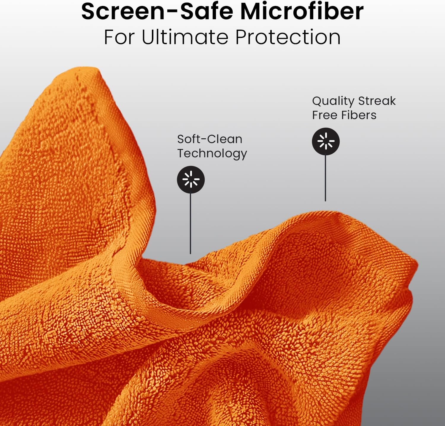 Screen Cleaner Spray 4oz(2ozx2) & Microfiber Cloth