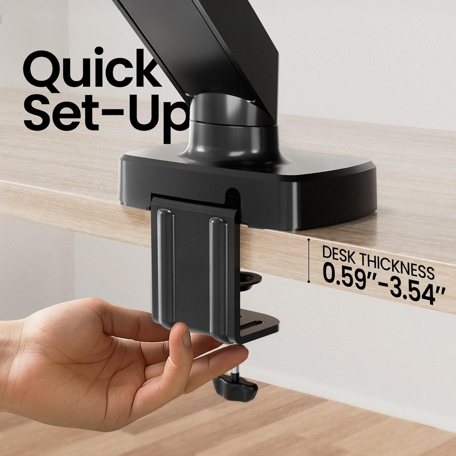 Single Monitor Arm Desk Mount - EVEO TV