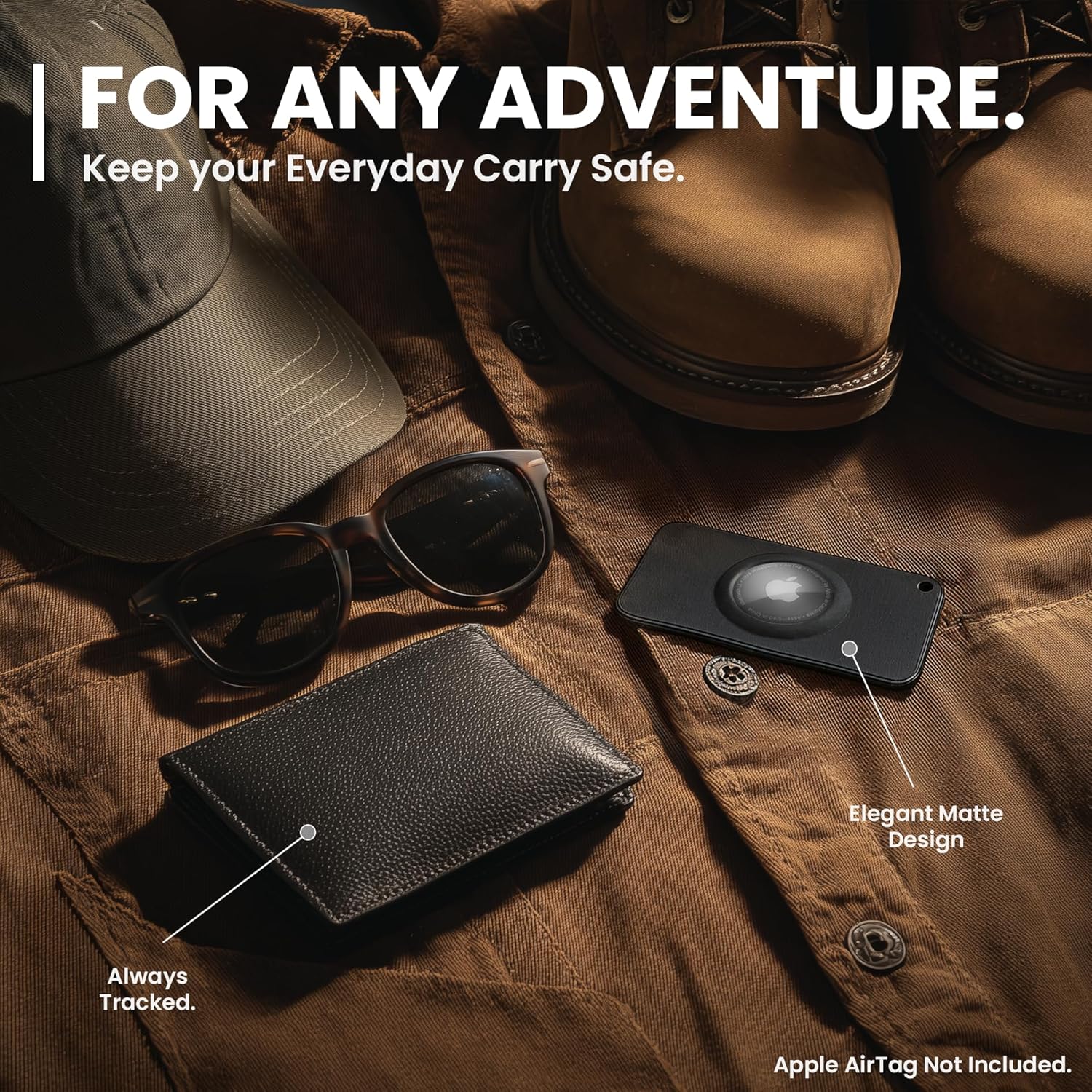 Apple AirTag Wallet Holder – (2 Pack) - Blue & Pink - EVEO TV