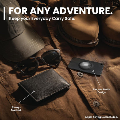Apple AirTag Wallet Holder – (2 Pack) - Blue & Pink - EVEO TV