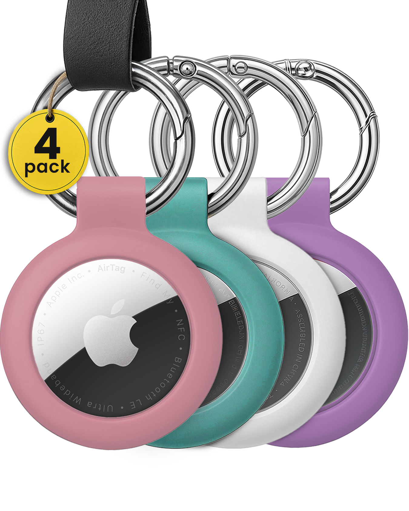 Apple AirTag Holder – (4 Pack) - EVEO TV