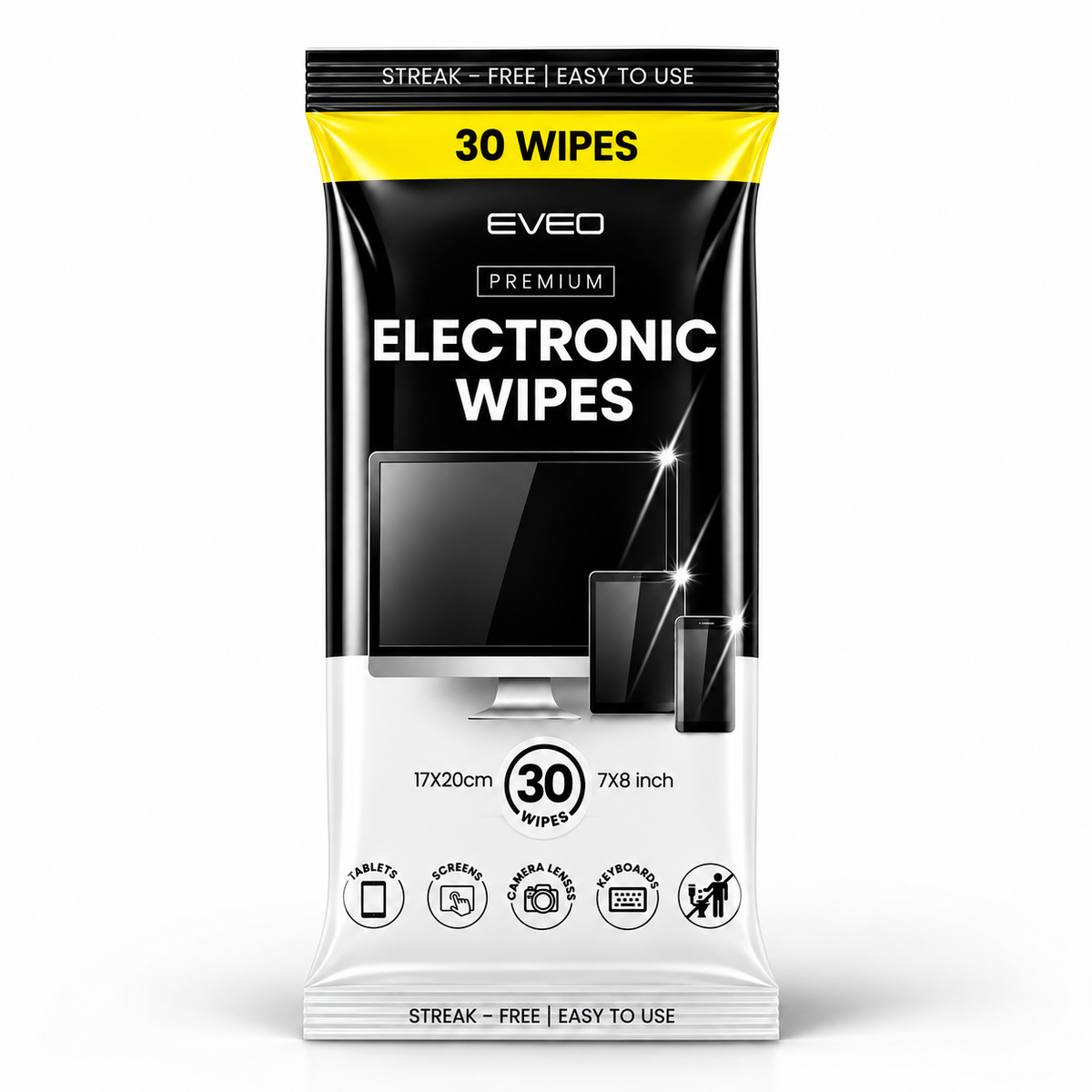 Electronic Wipes - Pack of 30
