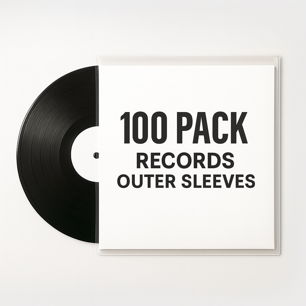 12" UltraClear Vinyl Record Outer Sleeves - Archival Quality (25-200 Packs) - EVEO TV