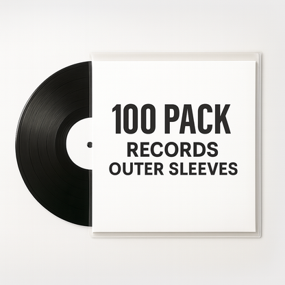 12" UltraClear Vinyl Record Outer Sleeves - Archival Quality (25-200 Packs) - EVEO TV